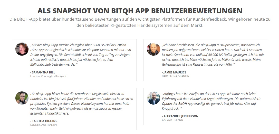 BitQH App legt auch Wert auf den Kunden-Support-Service