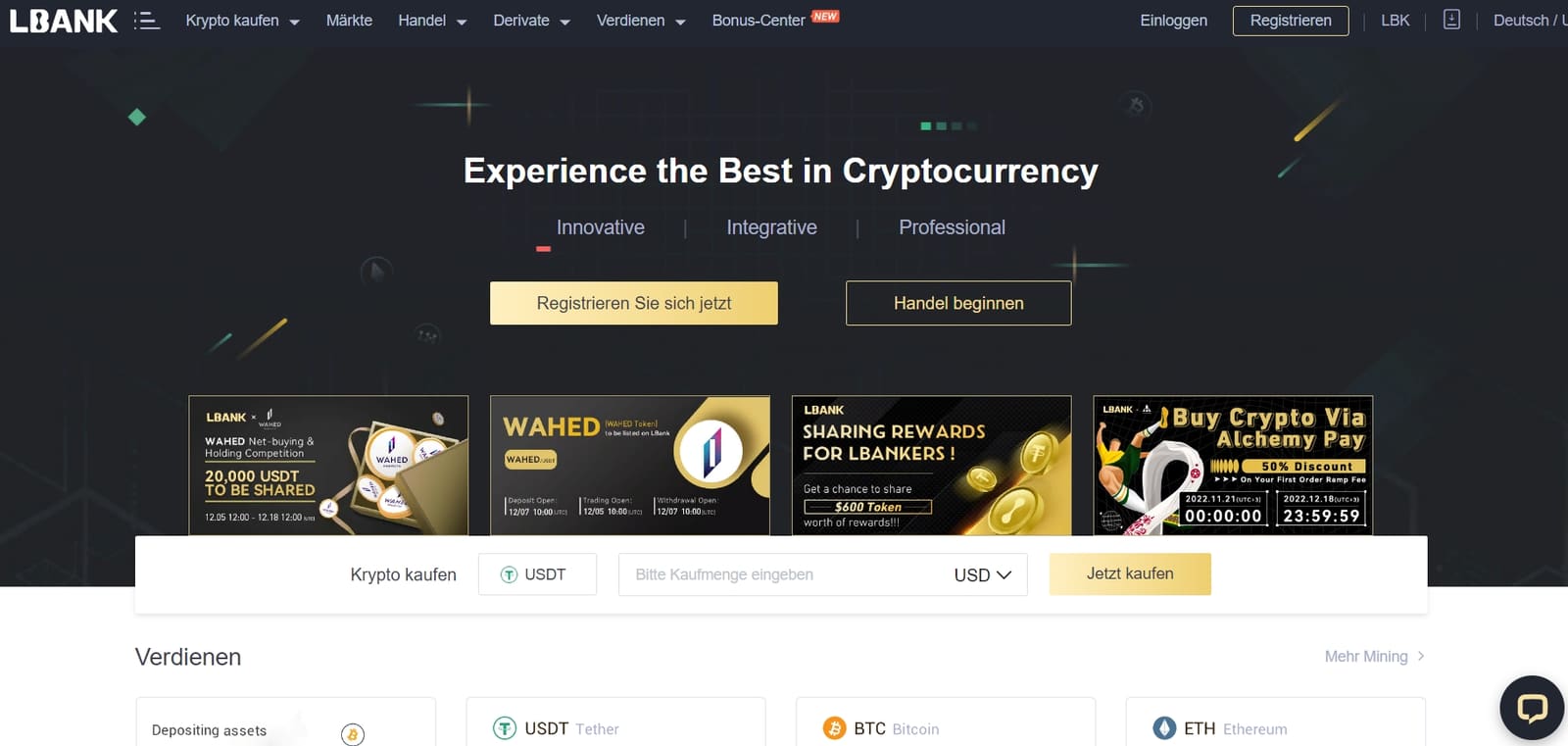 LBank startseite