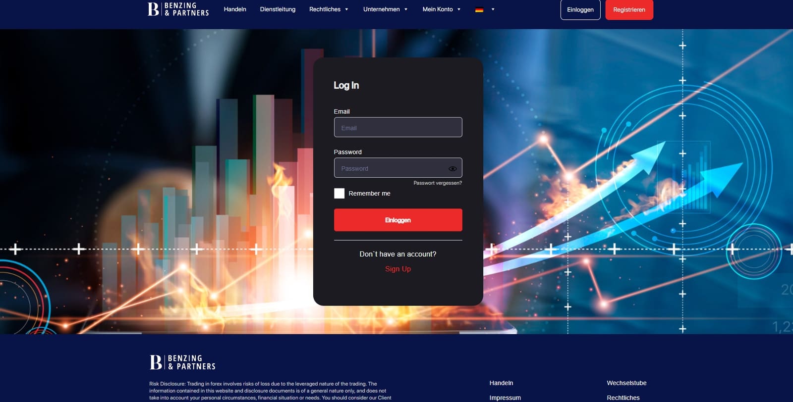 Benzing Partners webseite 1